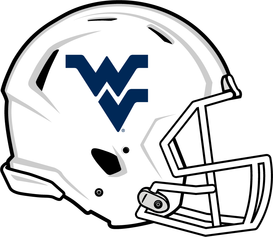 West Virginia Mountaineers 2014-Pres Helmet Logo v2 diy DTF decal sticker